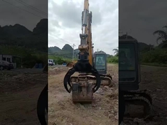 WuYing Excavator Grabber, fato 5-10/11-16 toneladas, Quatro garras segurando grabber de madeira