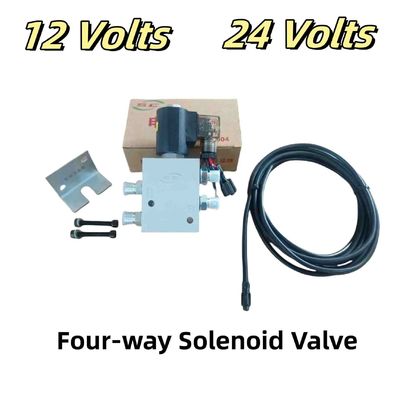 Válvula de solenoide de quatro vias para agarrador de escavadeira 12 volts / 24volts