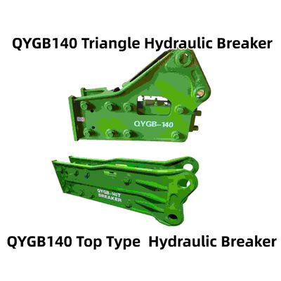 Triângulo / tipo superior de martelos de quebra hidráulica QYGB140 140 Chisel Suit 19-26 toneladas