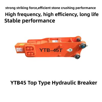 YTB45 Top Type Hydraulic Breaker 45 Chisel Suit 1,2-3,0 toneladas Excavador