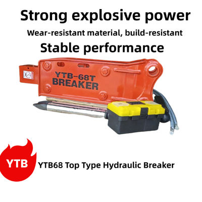 YTB68 Tipo superior de quebra-máquina hidráulica martelo 68 chisel traje 4-8 toneladas escavadeira