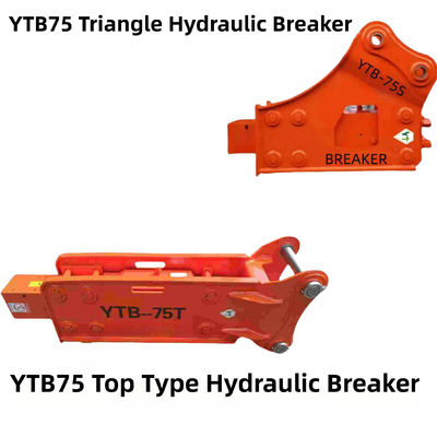 YTB75 Top Type / Triangle Hydraulic Breaker 75 Chisel para escavadeira de 6-8 toneladas