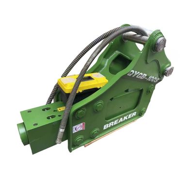 Marteladora Triangular Hidráulica QYGB100 100MM Chisel para escavadeira de 10-16 toneladas
