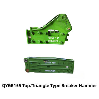 QYGB155 Tipo superior / Triângulo Hydraulic Breaker Hammer para escavadeira